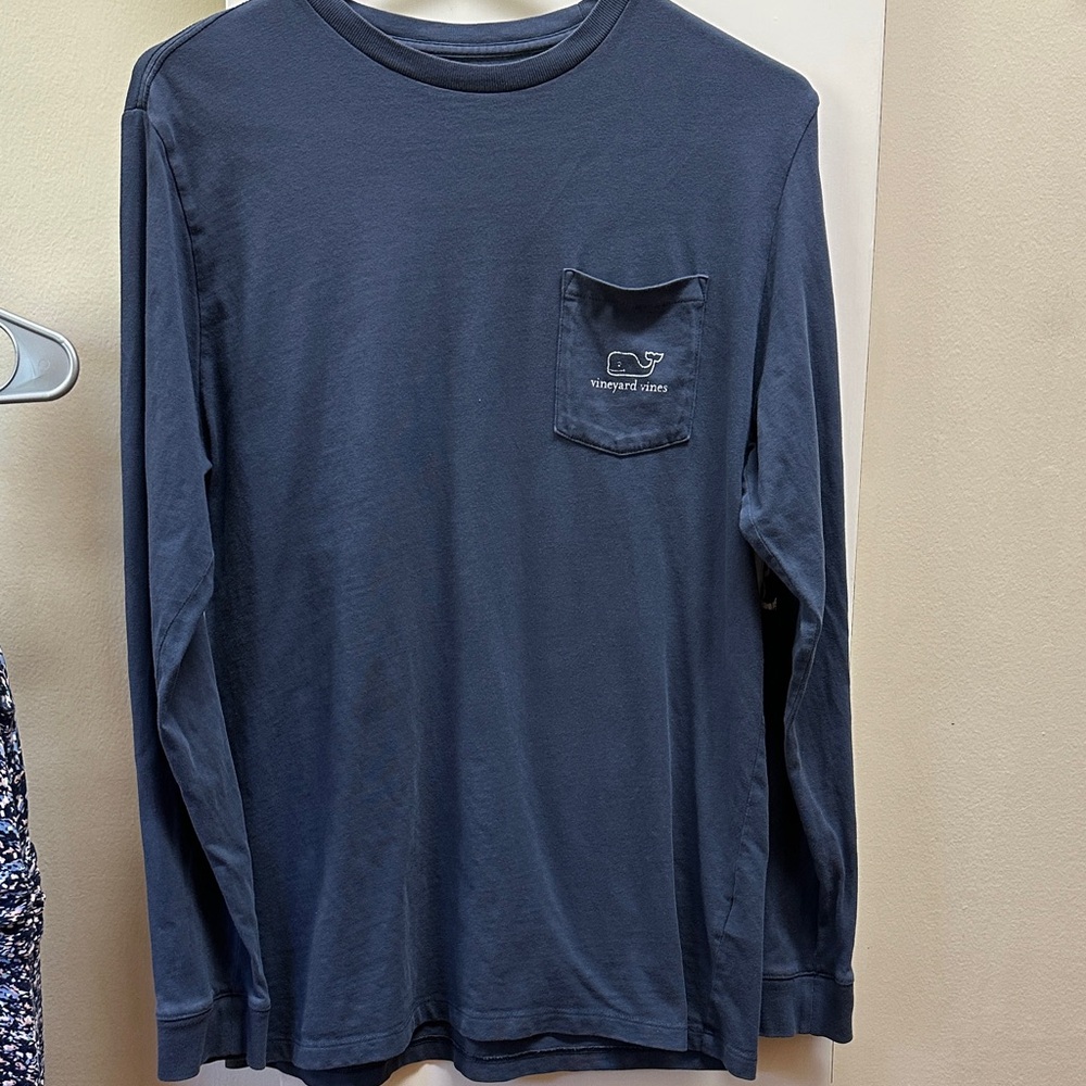 Vineyard Vines boys Dark Blue Long Sleeve Tee xl